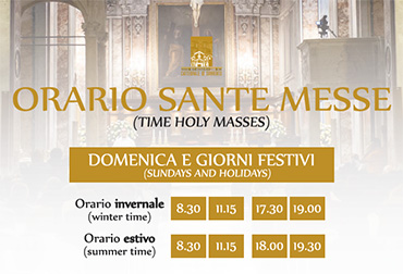 Orario sante messe 2017