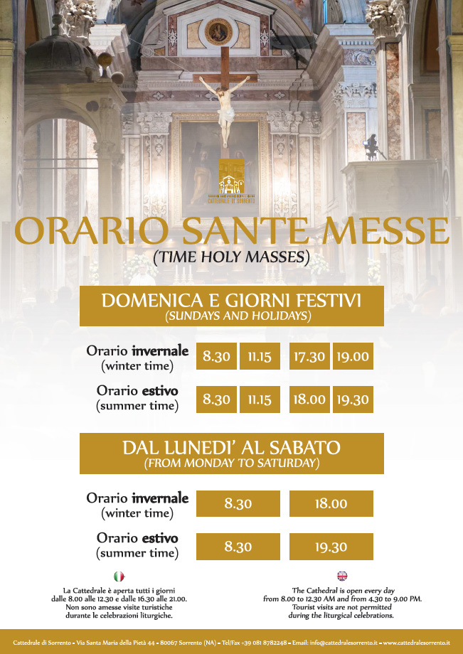 Orario sante messe 2017