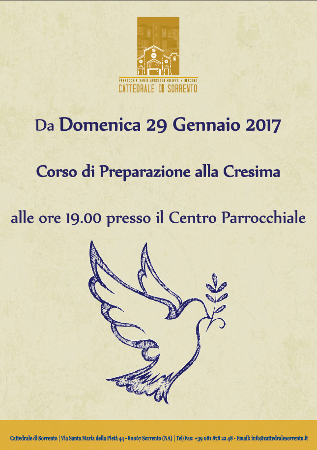 Corso di Preparazione alla Cresima