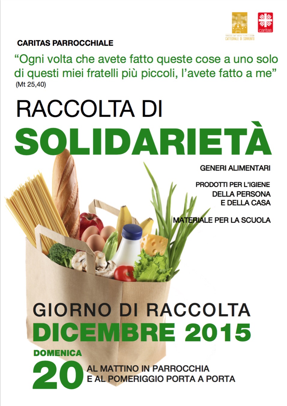 RACCOLTA DI SOLIDARIETÀ