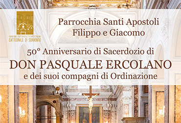 50mo ANNIVERSARIO DI SACERDOZIO DI DON PASQUALE ERCOLANO (VIDEO)