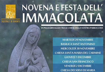 NOVENA E FESTA DELL’IMMACOLATA